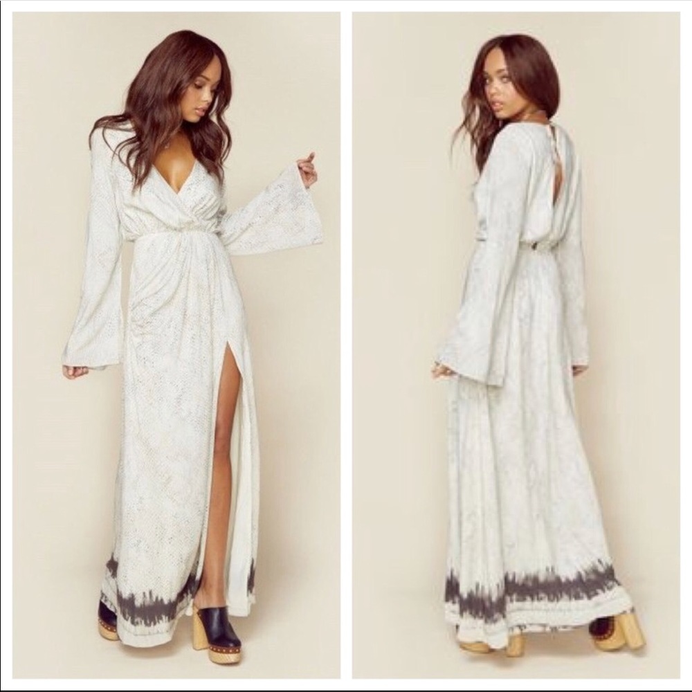 The Jetset Diaries Python maxi dress - Planet Blue